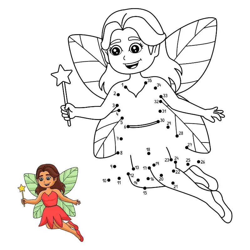 Free Fairy Picture To Color In