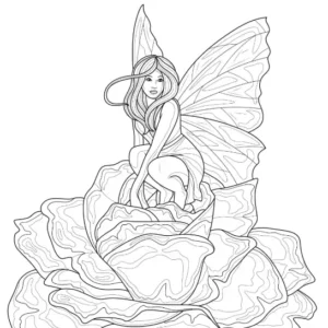 Free Fairy Picture To Color In