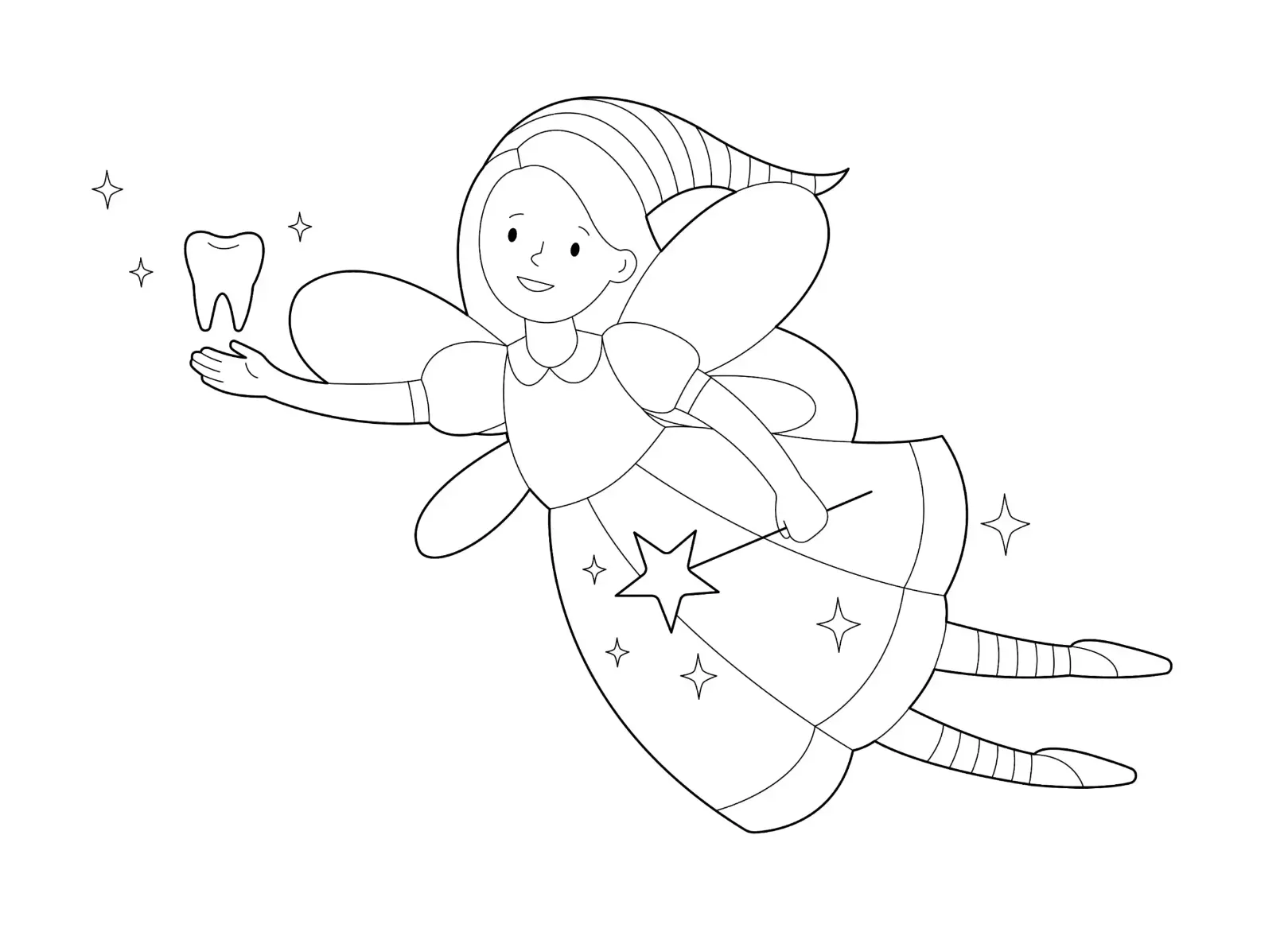 Free Fairy Picture To Color In