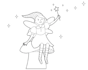 Free Fairy Picture To Color In