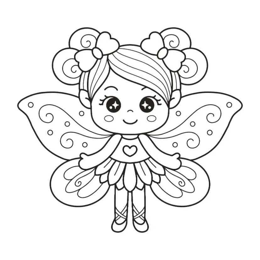 Free Fairy Picture To Color In