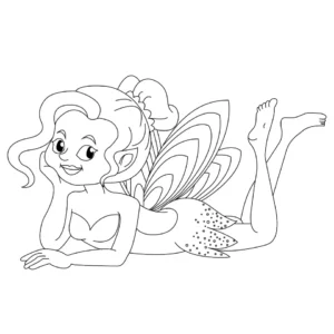 Free Fairy Picture To Color In