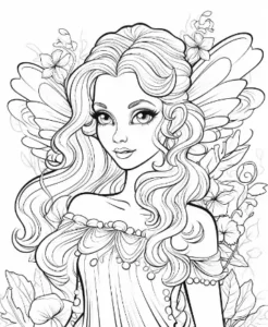 Free Fairy Picture To Color In