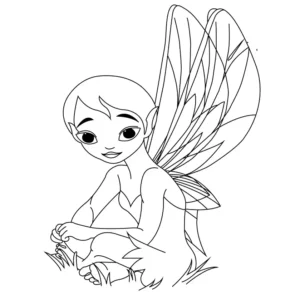 Free Fairy Picture To Color In