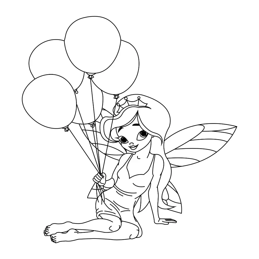 Free Fairy Picture To Color In