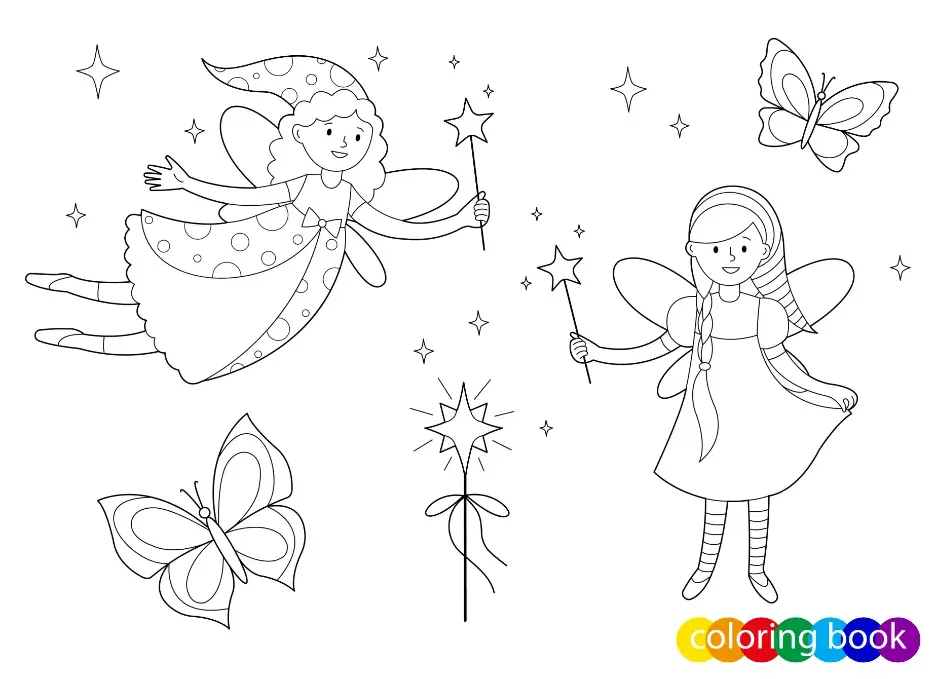 Free Fairy Picture To Color In