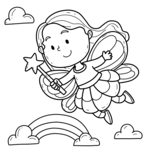 Free Fairy Picture To Color In