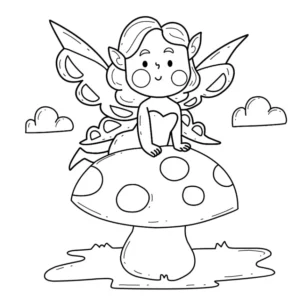 Free Fairy Picture To Color In