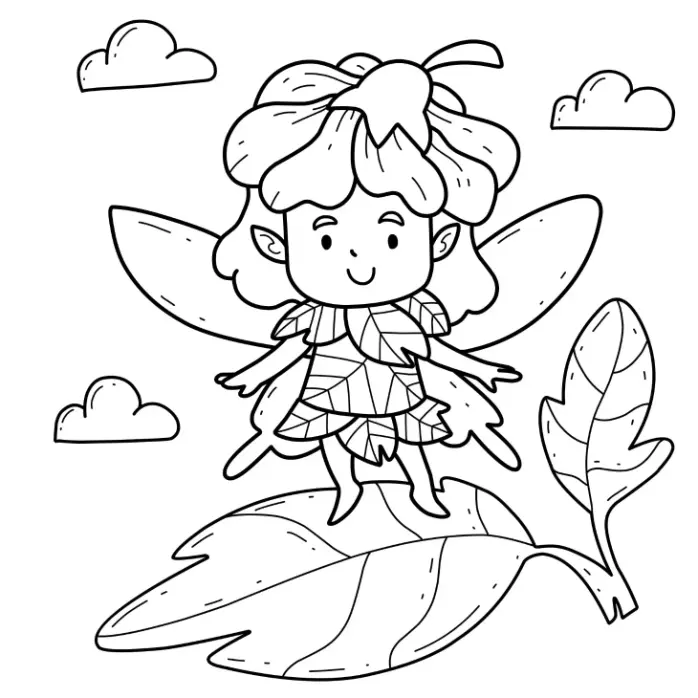 Free Fairy Picture To Color In