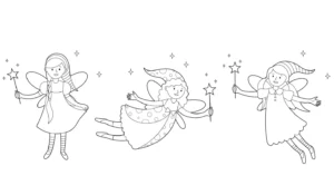 Free Fairy Picture To Color In