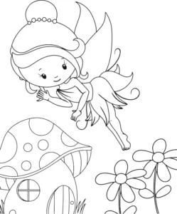 Free Fairy Picture To Color In