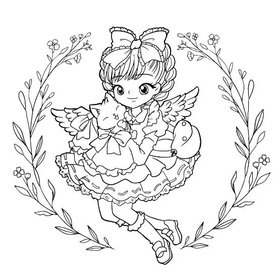 Free Fairy Picture To Color In