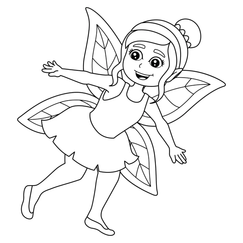 Free Fairy Picture To Color In