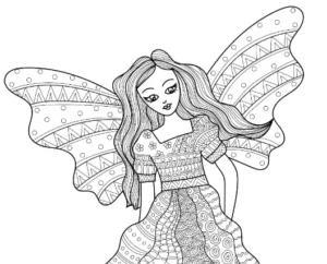 Free Fairy Picture To Color In