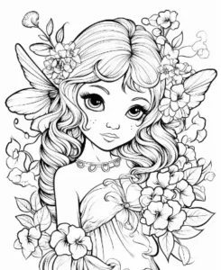 Free Fairy Picture To Color In