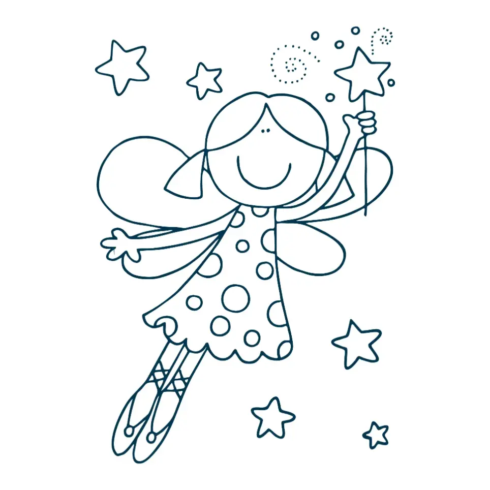 Free Fairy Picture To Color In