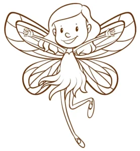 Free Fairy Picture To Color In