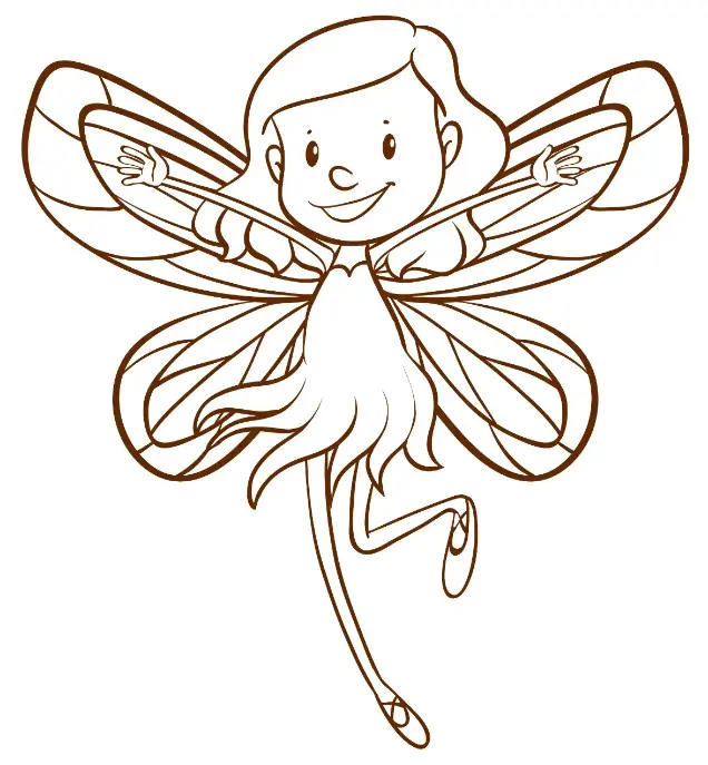 Free Fairy Picture To Color In