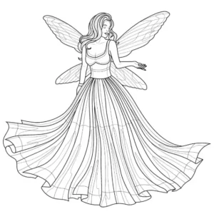 Free Fairy Picture To Color In