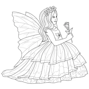 Free Fairy Picture To Color In