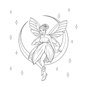 Free Fairy Picture To Color In