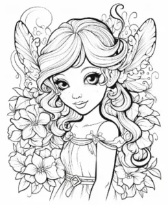 Free Fairy Picture To Color In