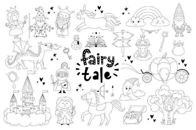 Free Fairy Picture To Color In