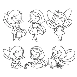 Free Fairy Picture To Color In