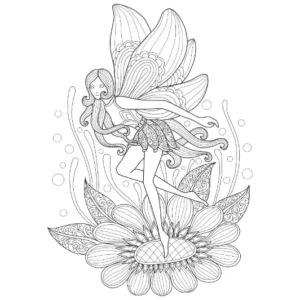 Free Fairy Picture To Color In