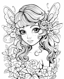 Free Fairy Picture To Color In