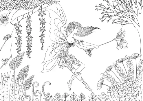 Free Fairy Picture To Color In