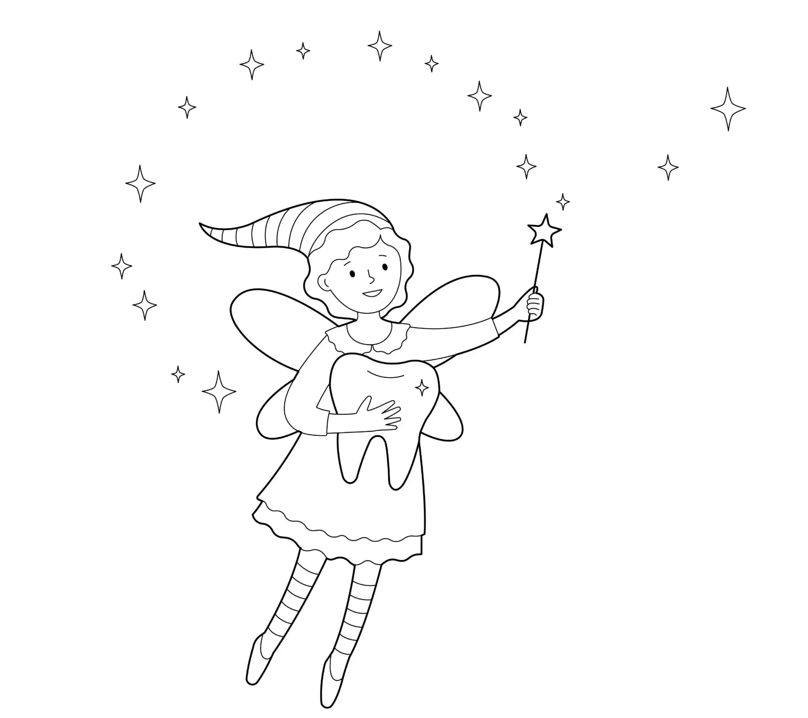 Free Fairy Picture To Color In