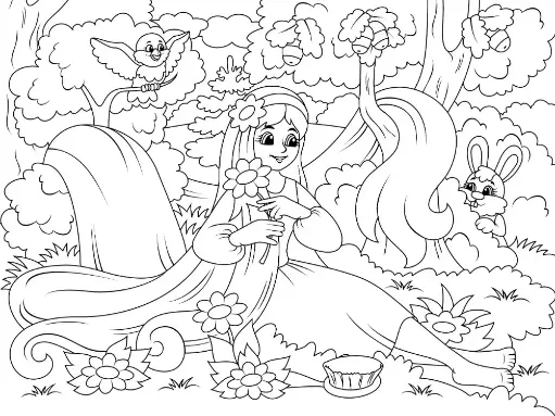 Free Fairy Picture To Color In