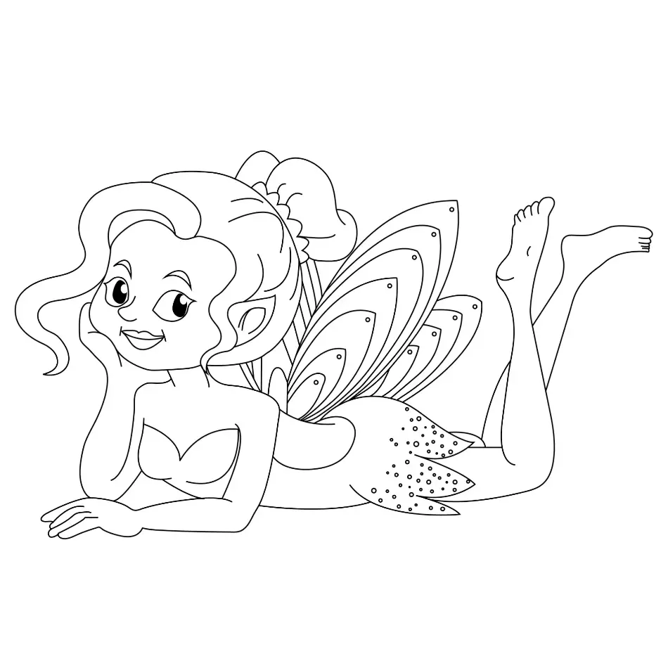 Free Fairy Picture To Color In