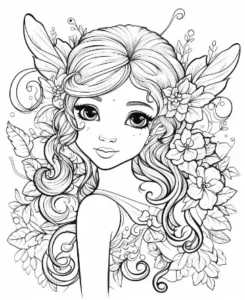 Free Fairy Picture To Color In