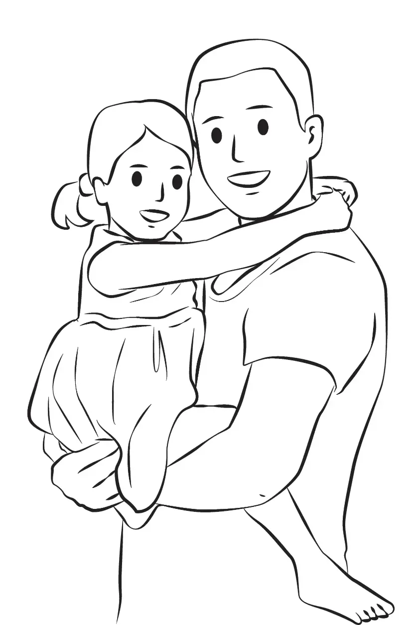 Free Fathers Day Picture To Color In