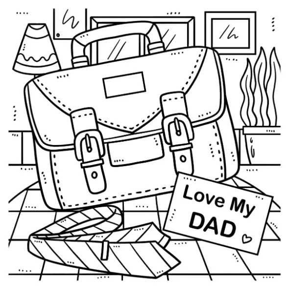 Free Fathers Day Picture To Color In