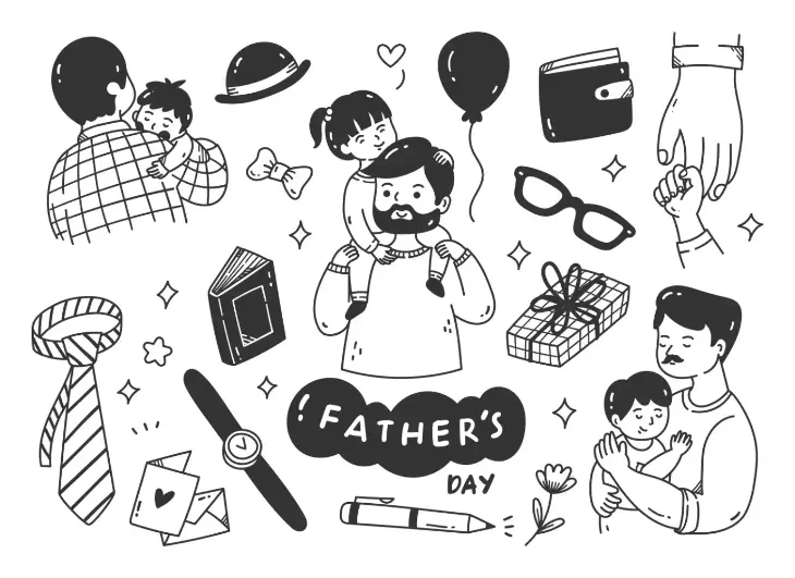 Free Fathers Day Picture To Color In