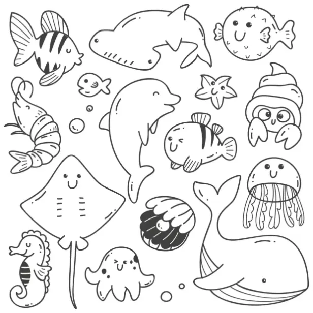 Free Fish Picture To Color In