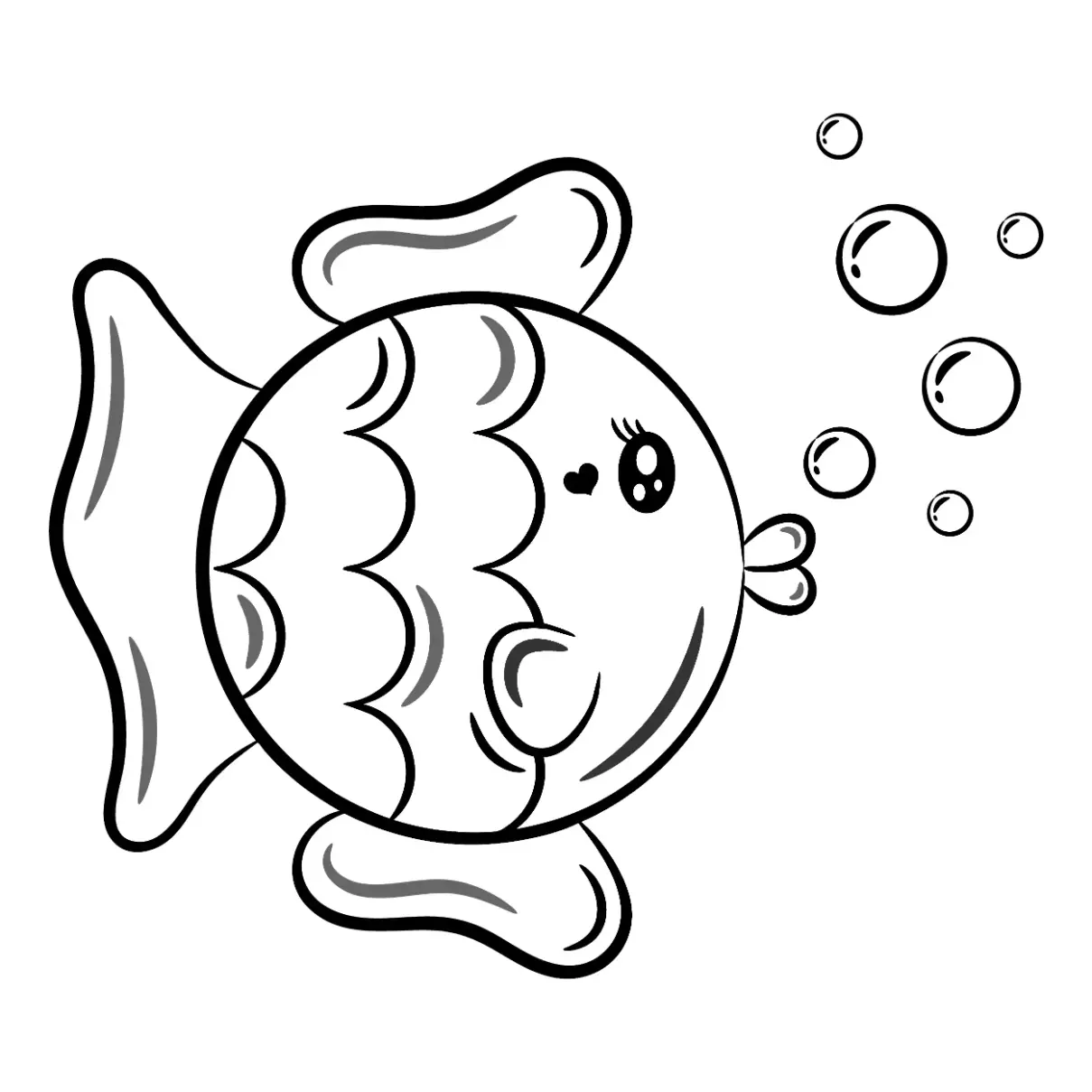 Free Fish Picture To Color In