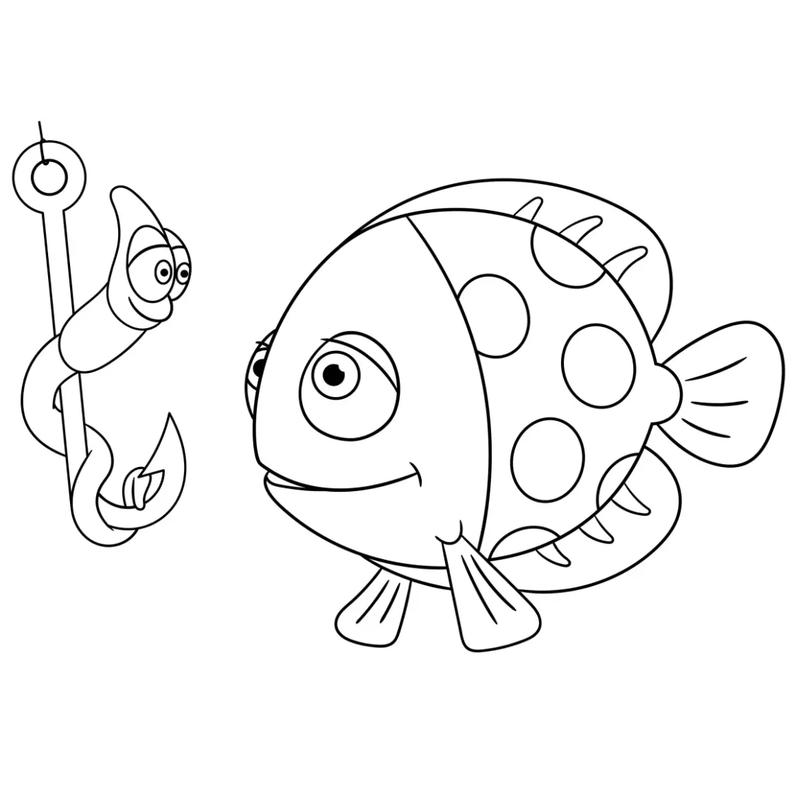 Free Fish Picture To Color In