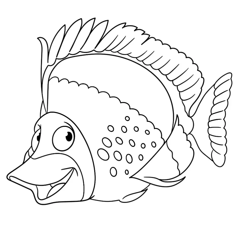 Free Fish Picture To Color In