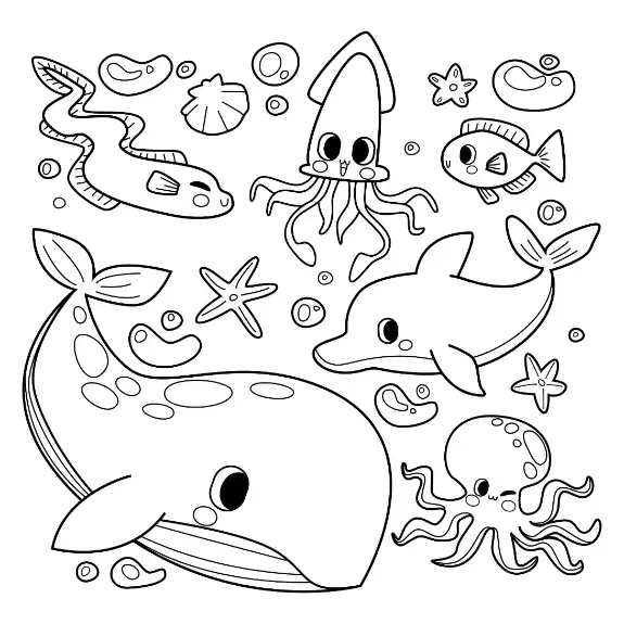 Free Fish Picture To Color In