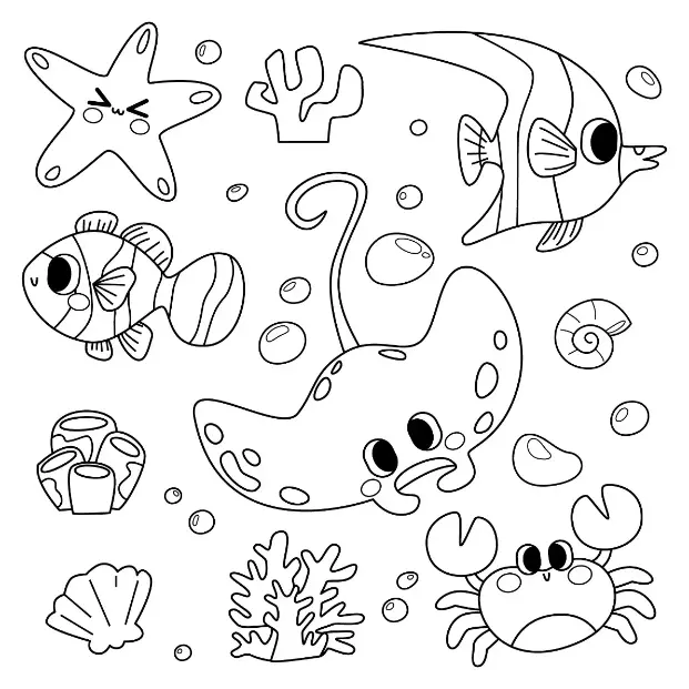 Free Fish Picture To Color In