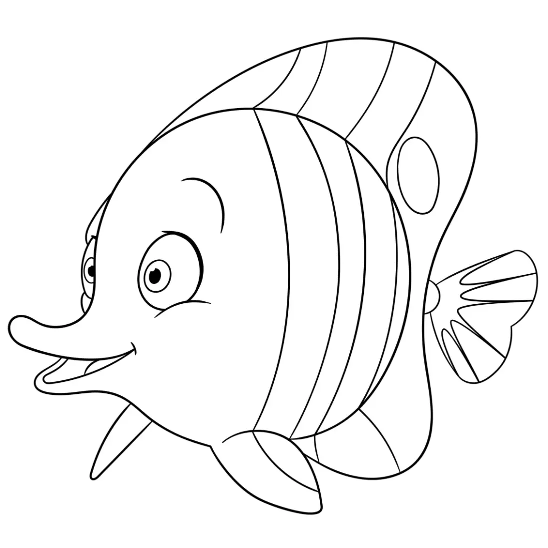 Free Fish Picture To Color In