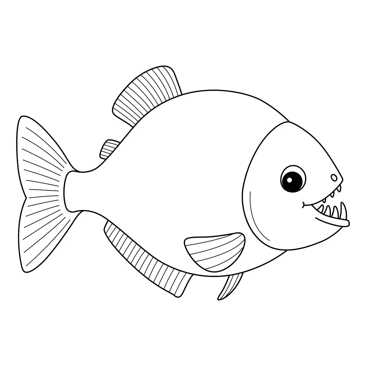 Free Fish Picture To Color In