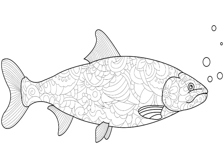 Free Fish Picture To Color In