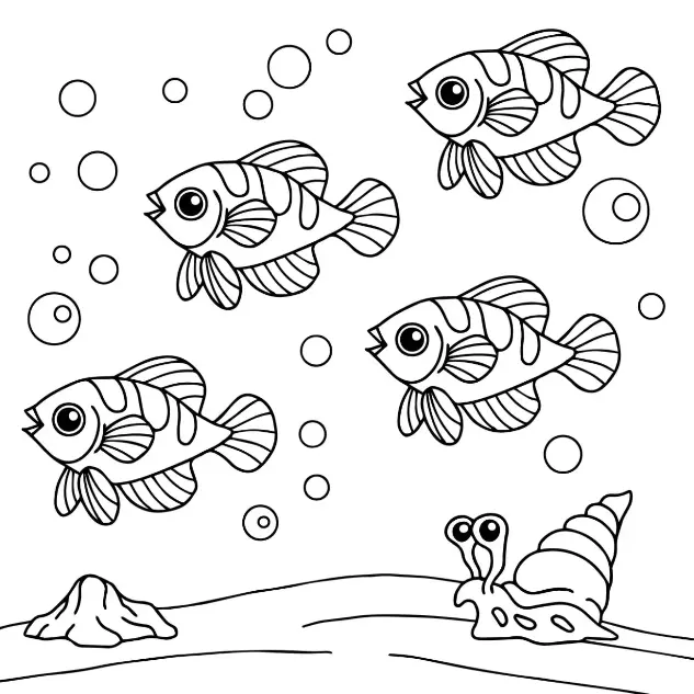 Free Fish Picture To Color In