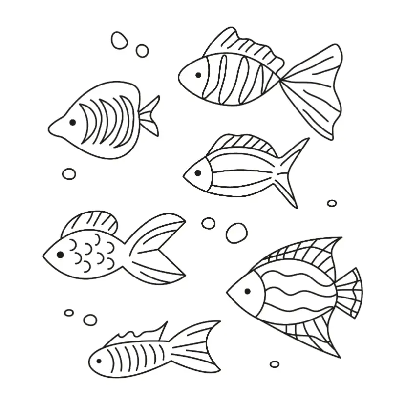 Free Fish Picture To Color In