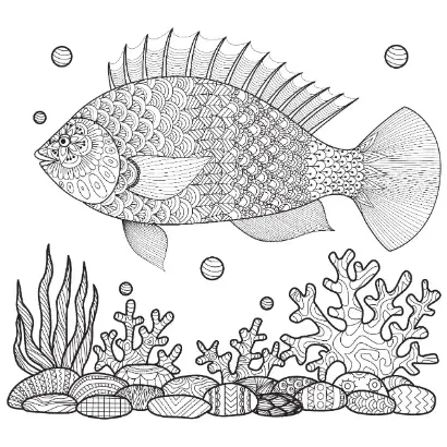 Free Fish Picture To Color In